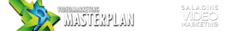 Videomarketing-Masterplan – Videokurs für YouTube-Marketing 1 Header-Banner mit Videomarketing Masterplan Logo und Saladin's Video Marketing Schriftzug