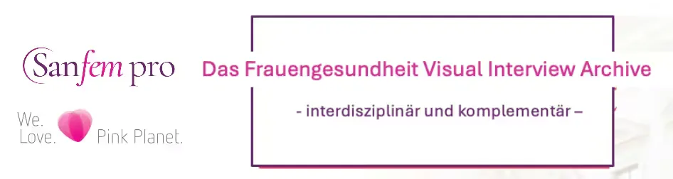 Dekoratives Header-Design für Visual Interview Archiv