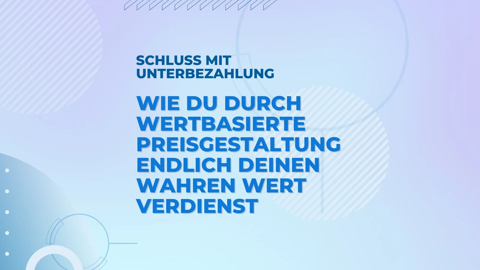 E-Book-Cover Von der Stunden- zur Wertbasierung - Dein 30-Tage-Plan von Michael Büttner