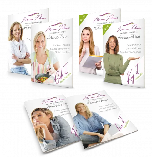 Wakeup-Vision Bücherbox – Buchset zum Abnehmen ab 40 von Marion Pisani 4 Wakeup-Vision Bücherbox von Marion Pisani – kleinformatige Produktabbildung des Bundles