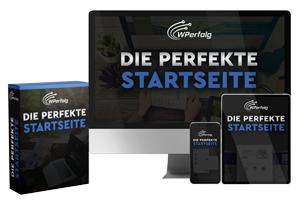 Produktabbildung Die perfekte Startseite mit verschiedenen Device-Mockups (Desktop, Tablet, Mobile)