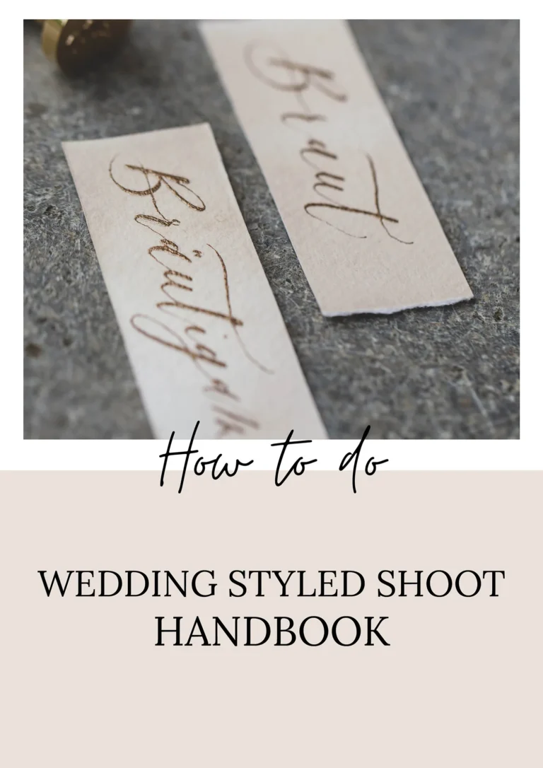 Wedding Styled Shoot Handbook – E-Book für Hochzeitsfotografen