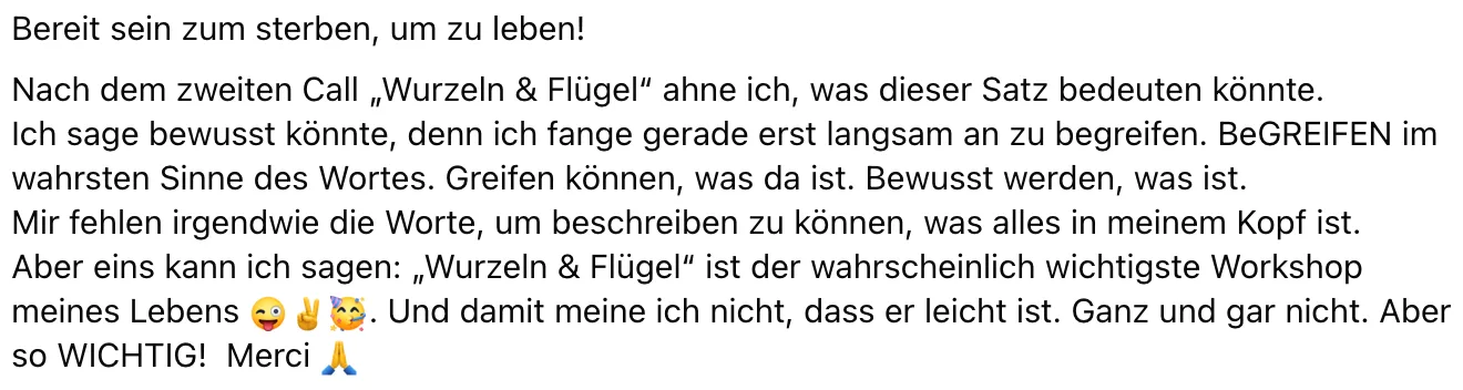 Kursmodule und Lektionsübersicht Wurzeln und Flügel