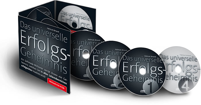 Das universelle Erfolgs-Geheimnis Hörbuch-Box mit vier schwarzen CDs und Booklet von Helmut Ament