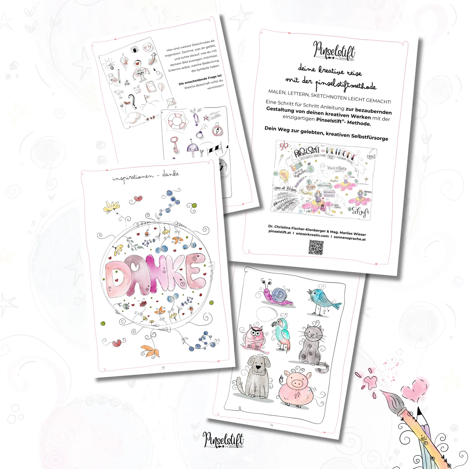 Zauberhaftes Visionboard – E-Book zur Zielfindung 7 Workbook-Innenseiten mit verschiedenen Zeichenübungen, Anleitungen und illustrierten Beispielen