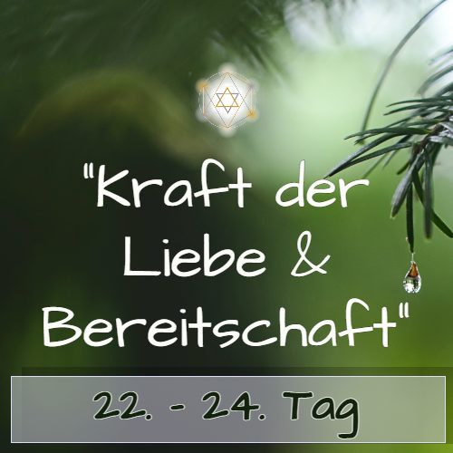 Kursinhalt Zeitraum für dich, Lektionen Tag 22-24
