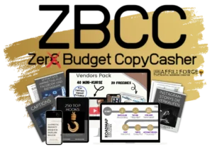 Zero Budget CopyCasher Produktpaket mit Vendors Pack, Mini-Kurse und Vorlagen