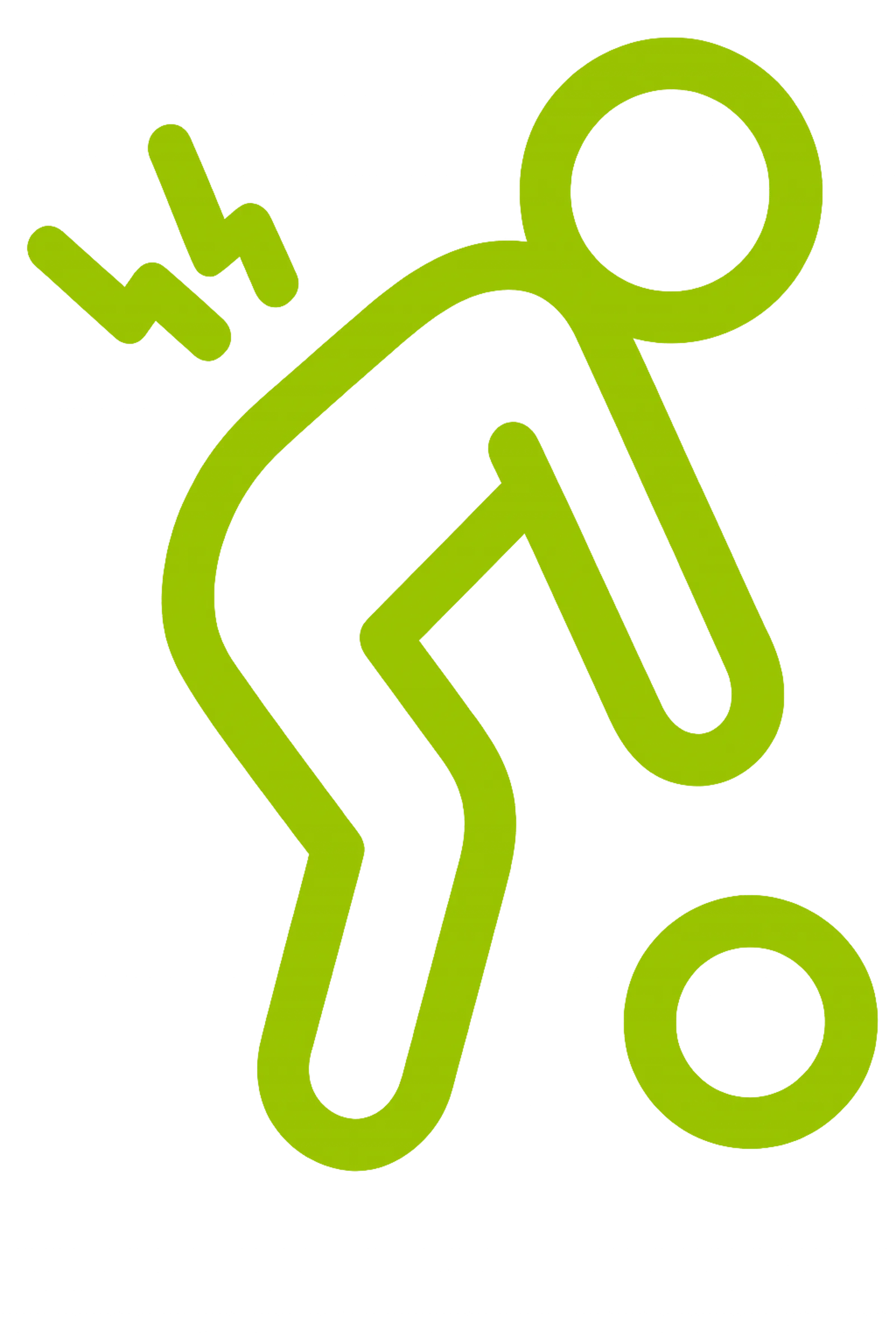 Zurück zur Kraft – Videokurs für Beweglichkeit von Till Sukopp 17 Grünes Icon einer Person mit Blitzzeichen und Energiestrahlen