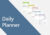 Daily Planner PDF-Vorlage – Tagesplanung zum Ausdrucken