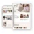 Vorlage Model Portfolio – Canva-Layout für Sedcards von Leandra Weber
